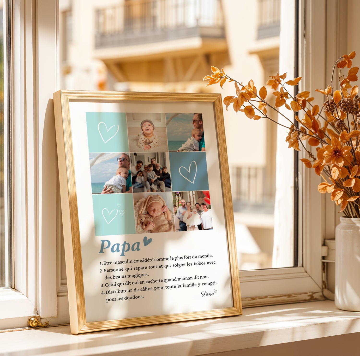 Affiche Papa Personnalisée Photos – Mosaïque et Définition – Cadeau Fête des Pères 2026 - Image 2