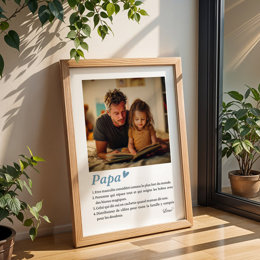 Affiche Papa Personnalisée Photos – Mosaïque et Définition – Cadeau Fête des Pères 2026