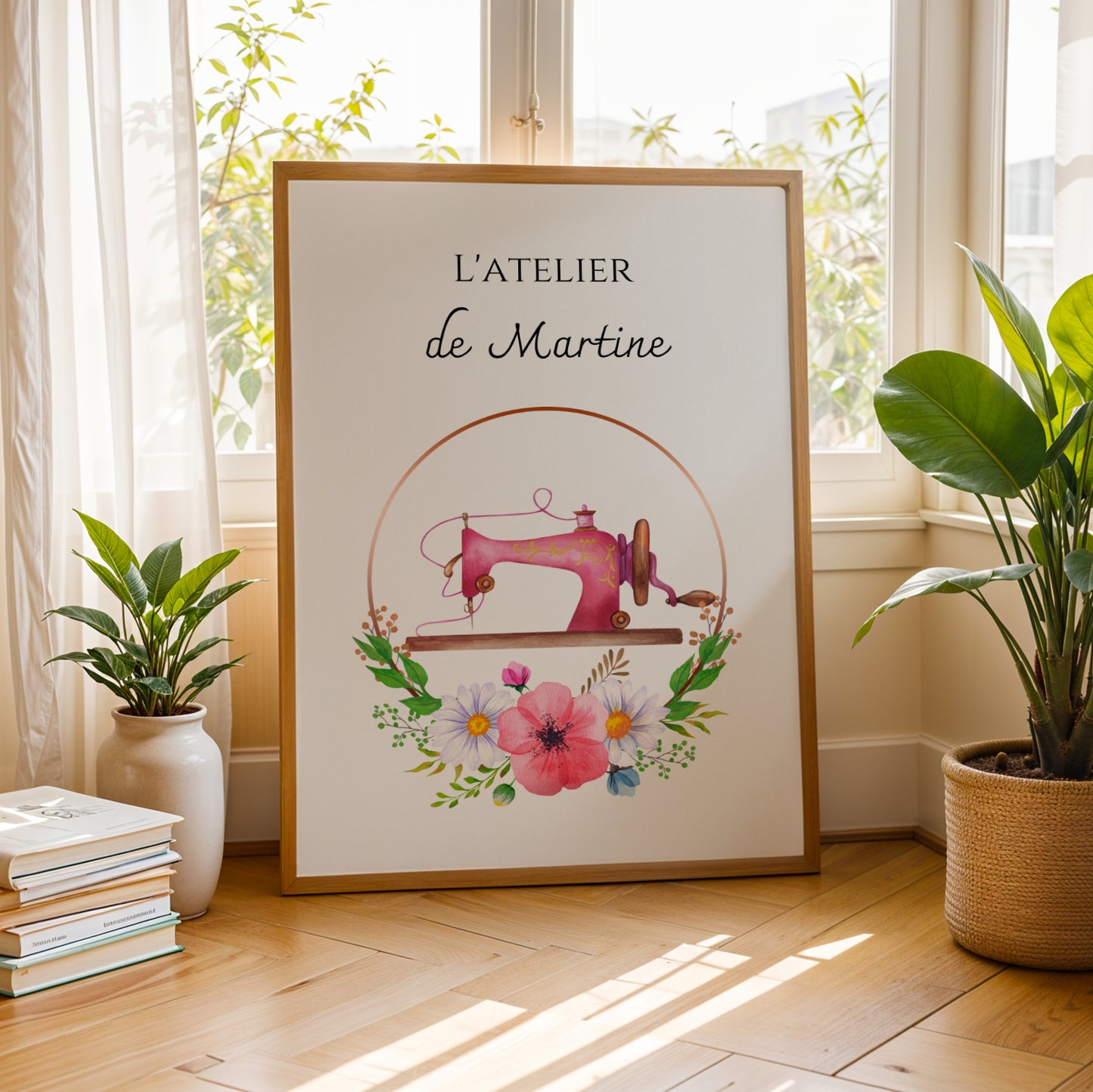Affiche Atelier de Couture Personnalisée - Affiche couturière personnalisée - cadeau pour couturière par Le Temps des Paillettes