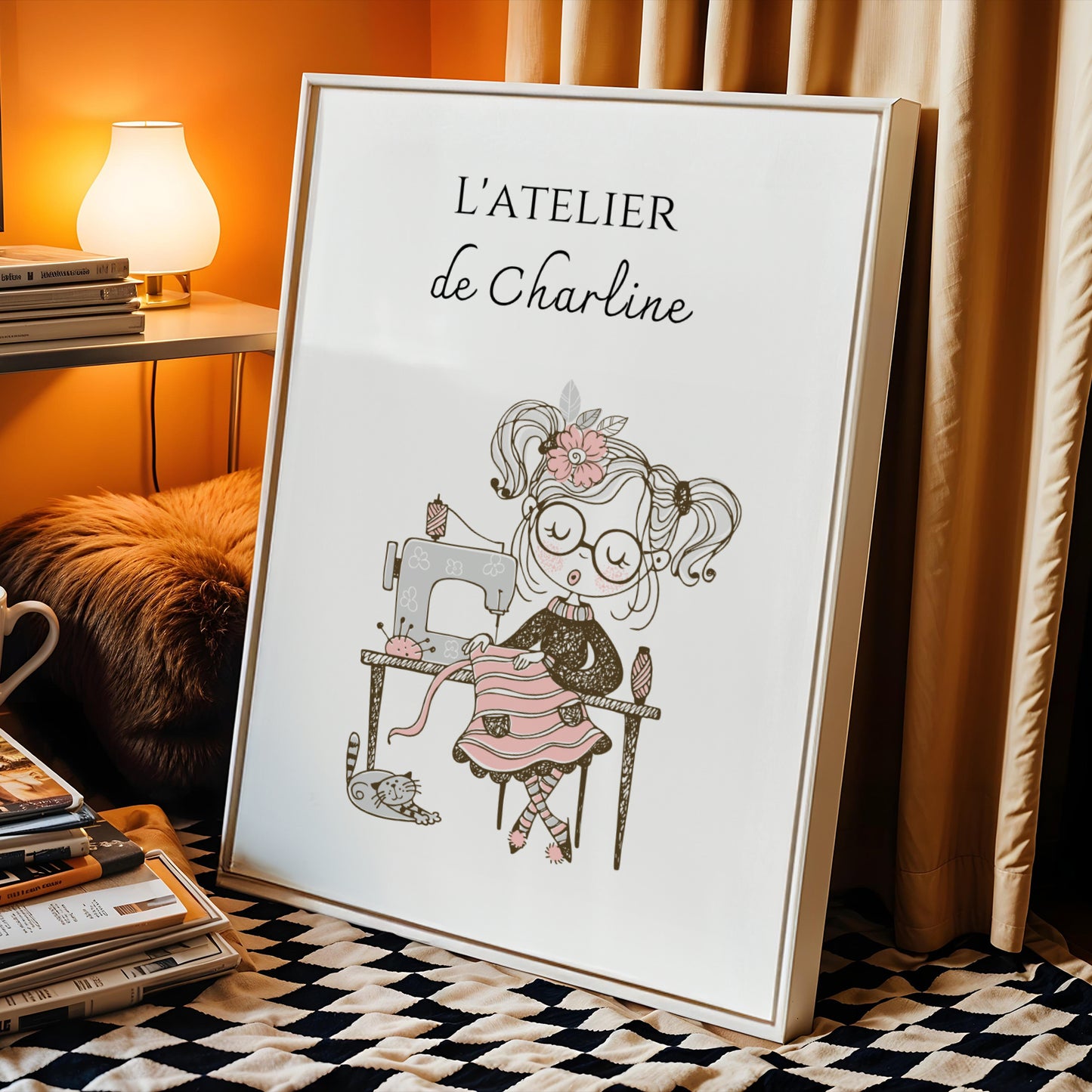 Affiche Atelier de Couture Personnalisée