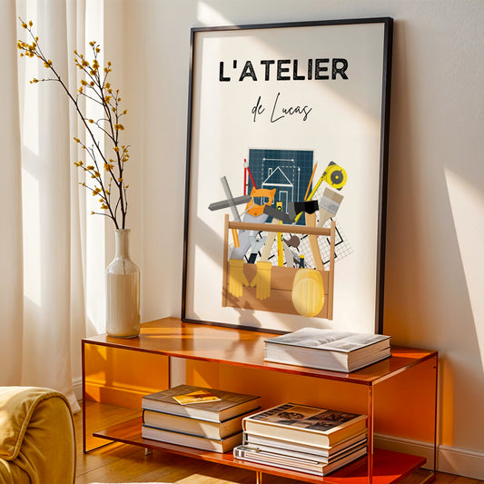 Affiche Atelier de bricolage personnalisée - Poster pour bricoleurs