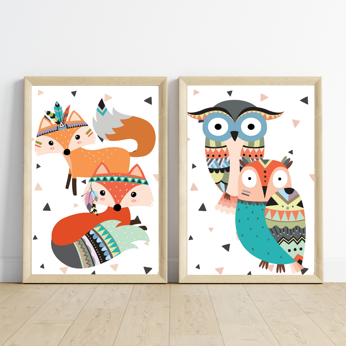 Lot 3 Affiches Chambre Enfant Animaux Forêt Jungle – Galerie Murale Personnalisée Prénom Cadeau Naissance Garçon Fille - Image 10