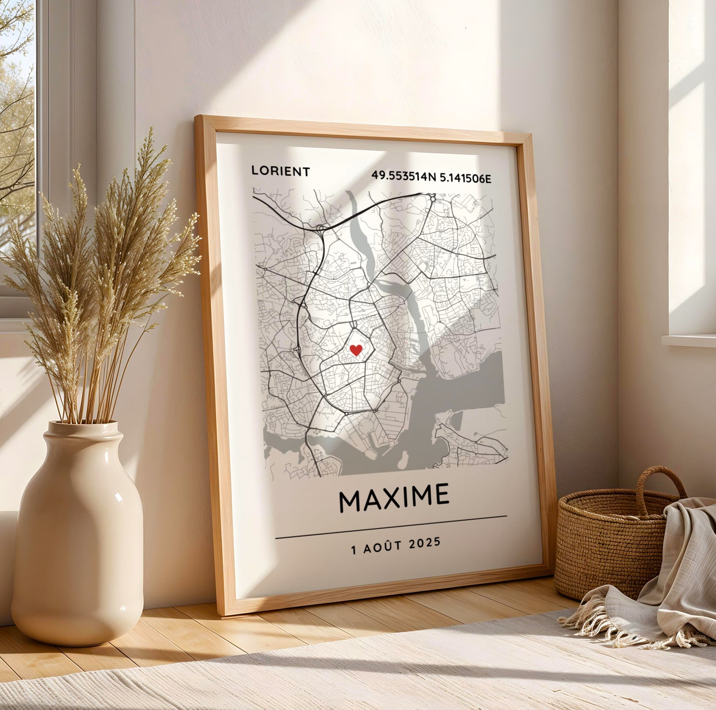 Immortalisez la naissance de votre bébé avec notre affiche personnalisée : prénom, date, ville et photo. Cadeau de naissance original et décoration élégante pour la chambre de bébé.