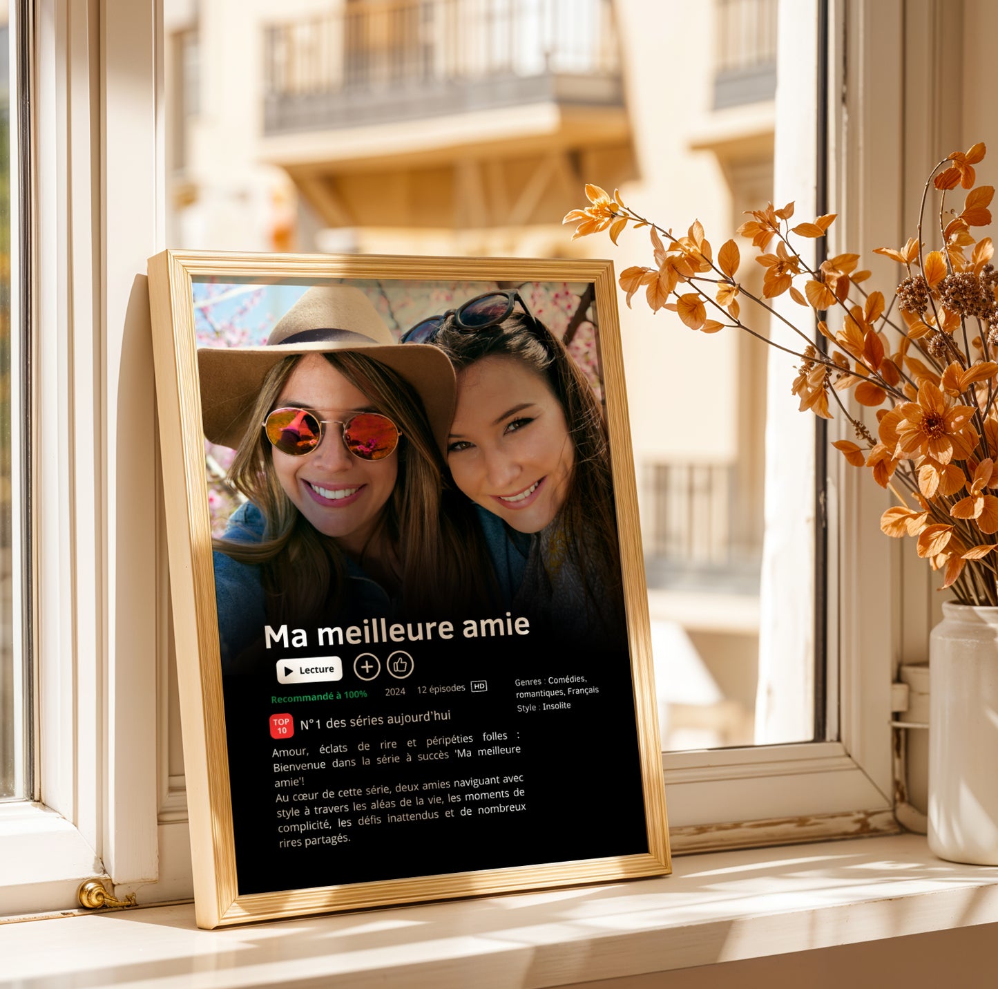 Affiche série personnalisée - Cadre pour meilleure amie - Affiche Netflix - Affiche film personnalisée  par Le Temps des Paillettes