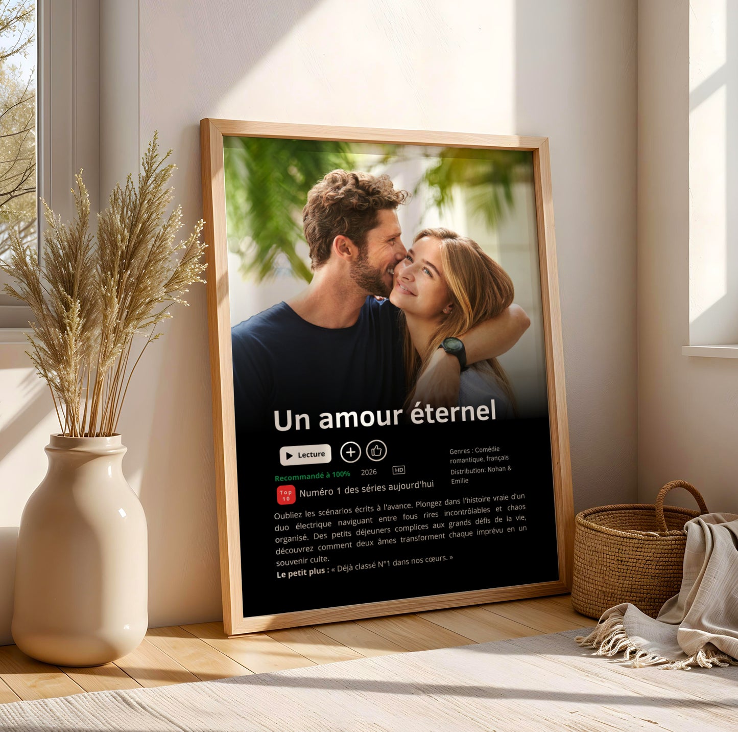 Affiche série personnalisé pour couple avec photos -  affiche Netflix - cadeau saint valentin avec photo - affiche personnalisée film  par Le Temps des Paillettes - Image 7