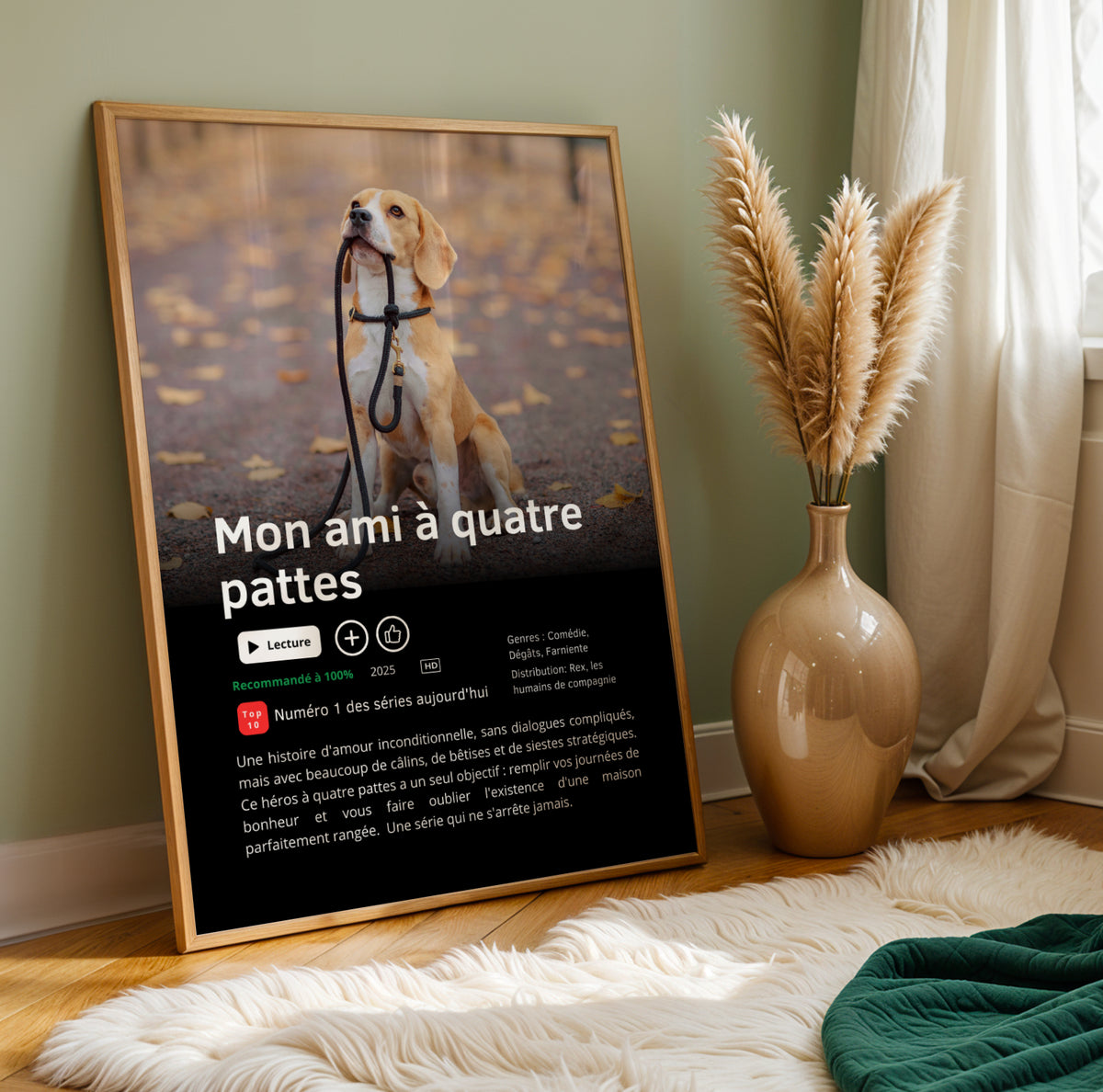 Affiche style série personnalisée - Chien Chat & animaux de compagnie - Image 1