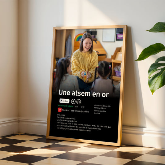 Affiche personnalisée Atsem style Netflix