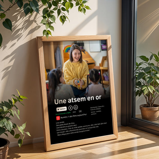Affiche personnalisée Atsem style Netflix