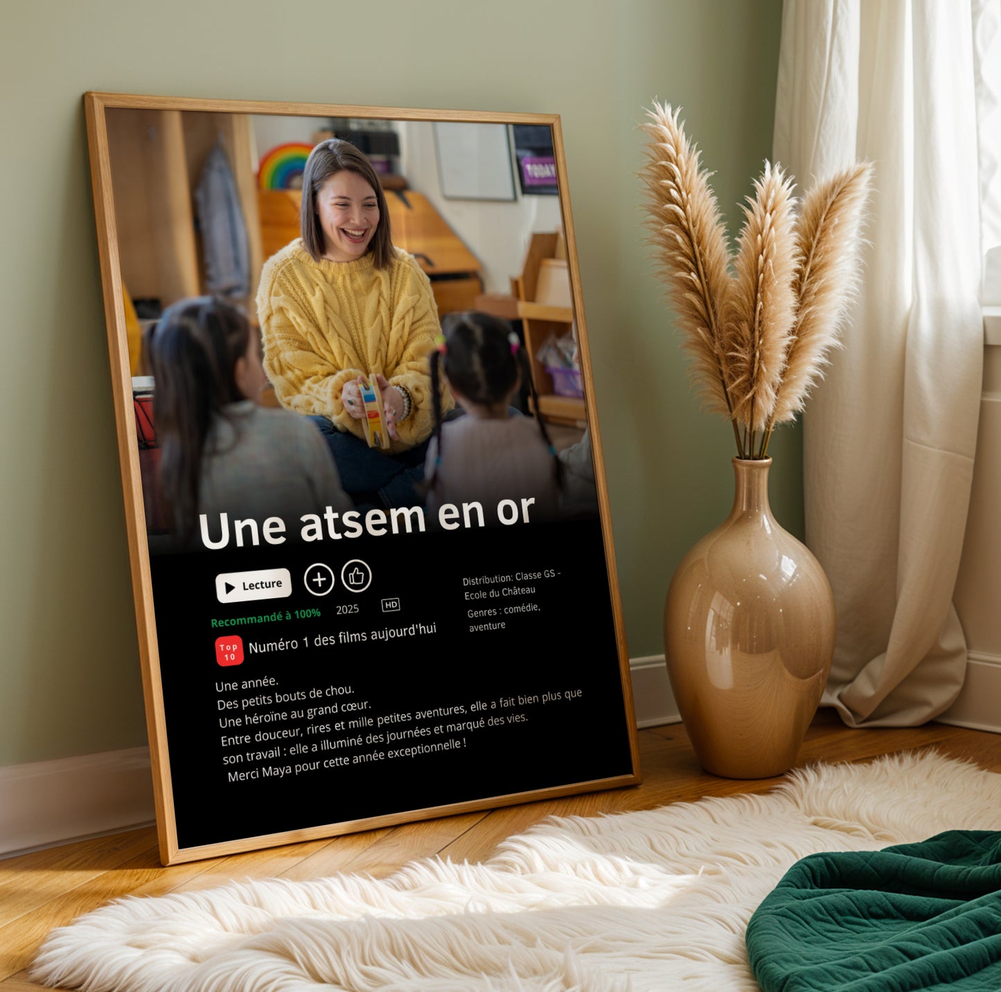 Affiche personnalisée Atsem style Netflix - Image 3