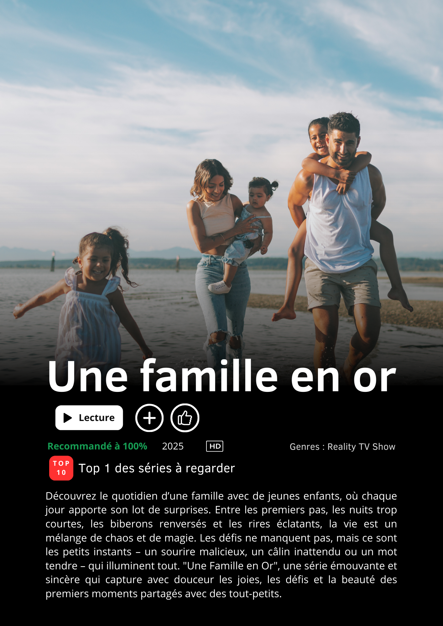 Affiche personnalisée Netflix Famille - Affiche Famille avec photo par Le Temps des Paillettes - Le Temps des Paillettes