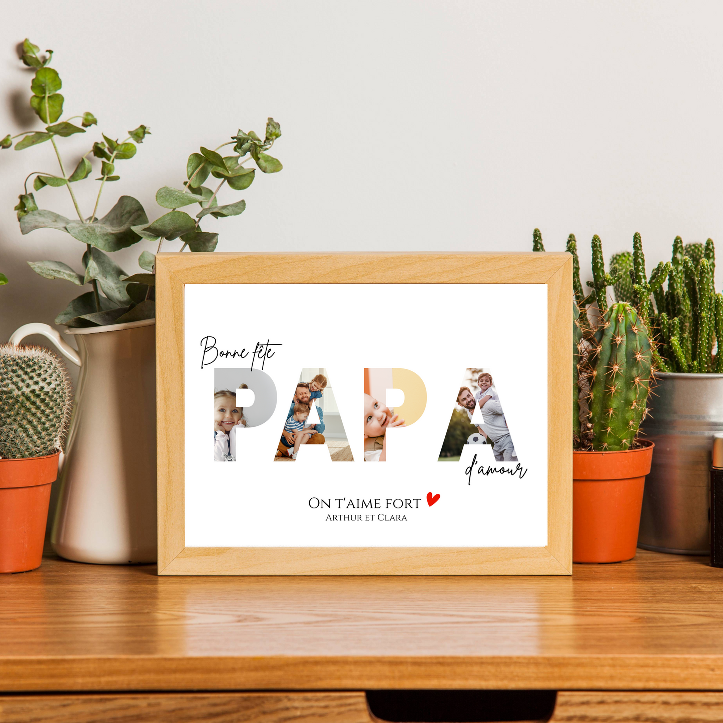 Affiche Personnalisée pour Papa avec Photos – Cadeau Unique Fête des Pères - Image 5