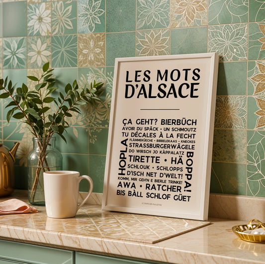 affiche ça geht bierbüch alsace décoration murale
