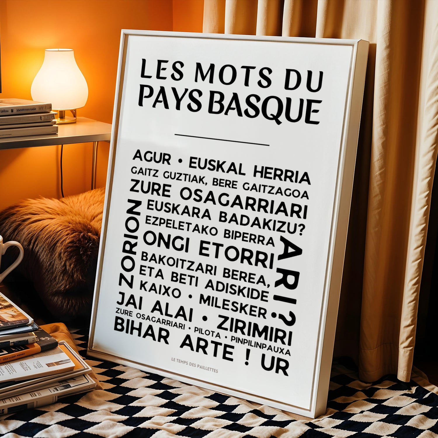 affiche cadeau pays basque décoration intérieure