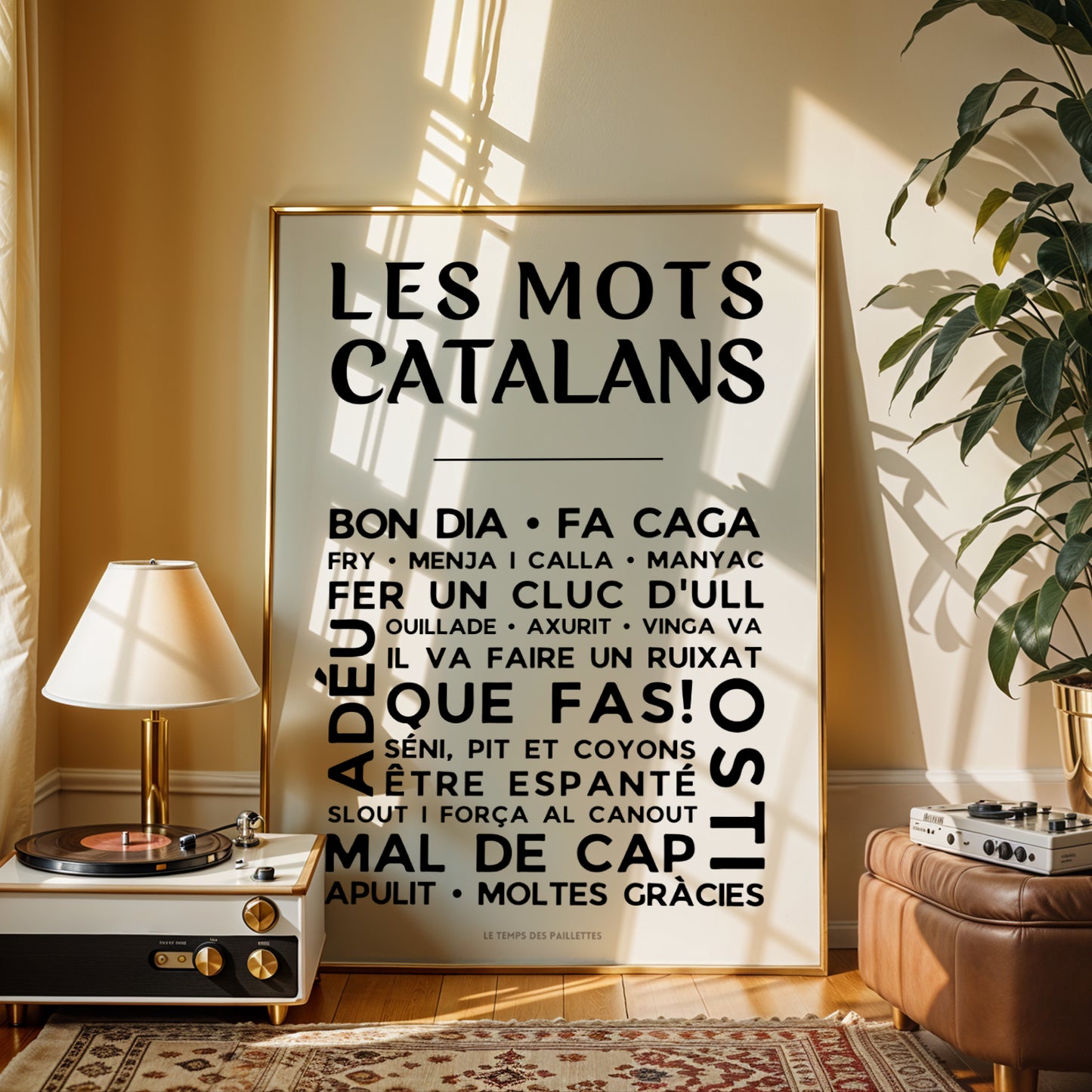 Affiche mots catalans – Décoration murale Catalogne & expressions catalanes idée cadeau original
