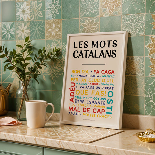 affiche bon dia catalan décoration murale minimaliste