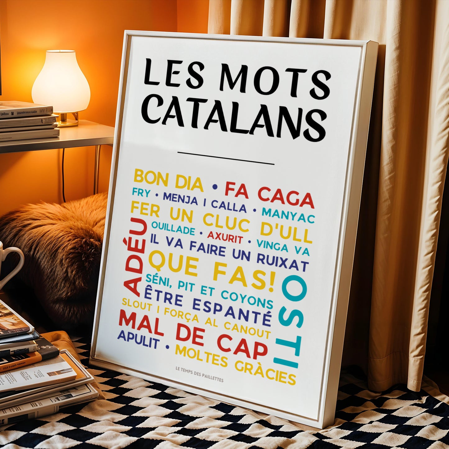 affiche cadeau catalogne idée déco régionale