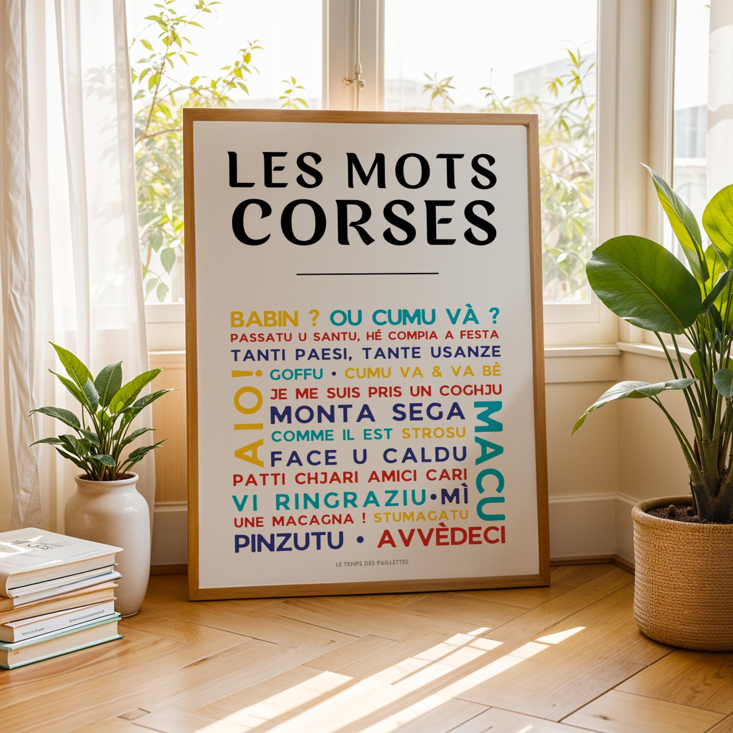 affiche culture corse décoration intérieure élégante