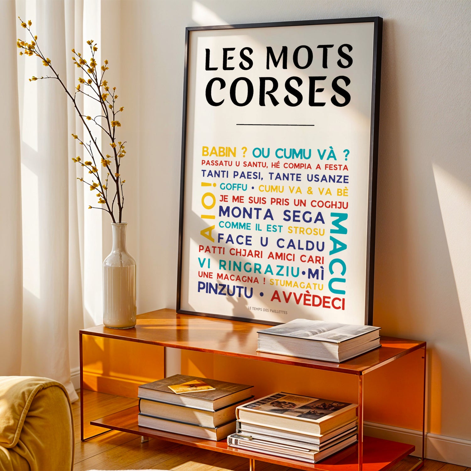 affiche babin macu corses décoration murale minimaliste