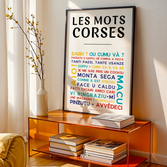 affiche babin macu corses décoration murale minimaliste