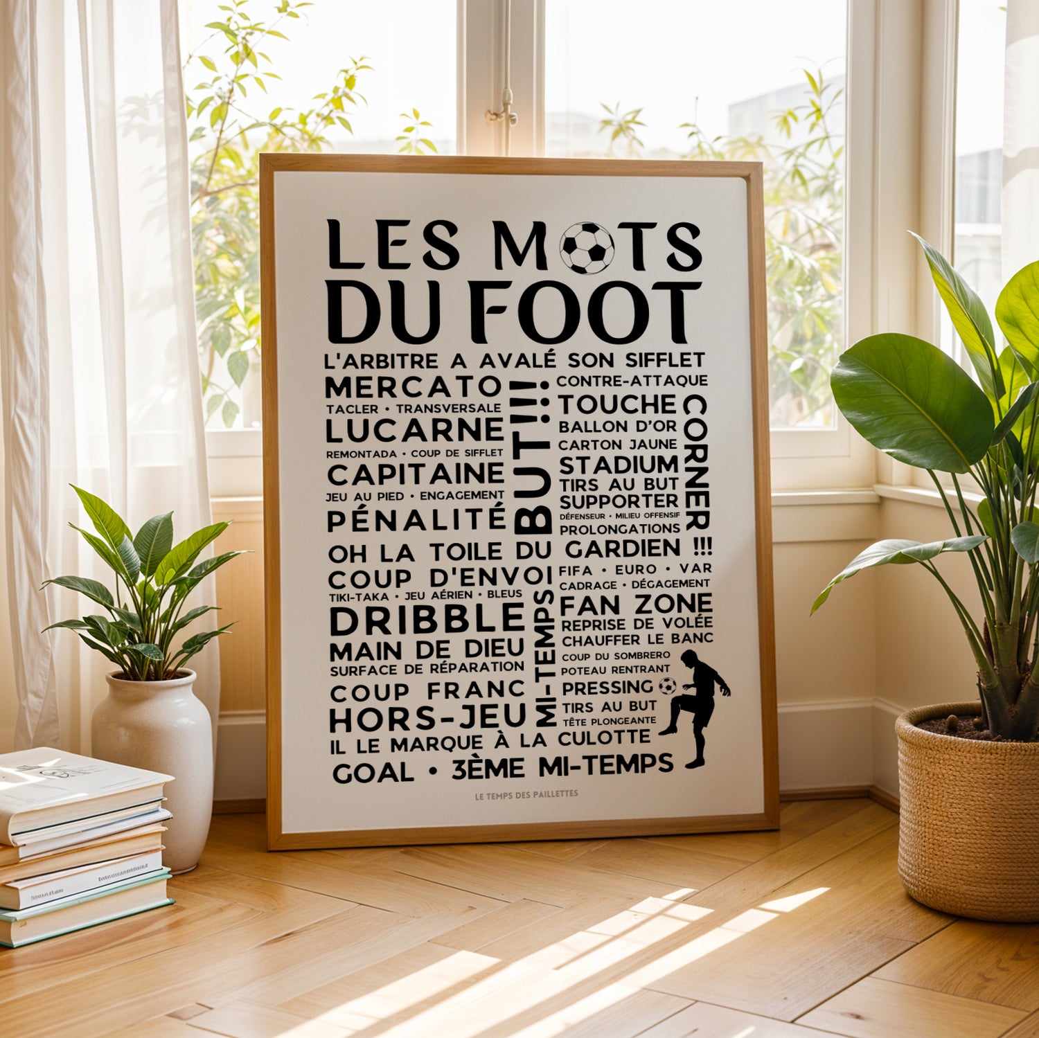 Affiches les mots du foot - Poster Foot - décoration de football, décoration de chambre d'enfants, cadeau de football - Image 2