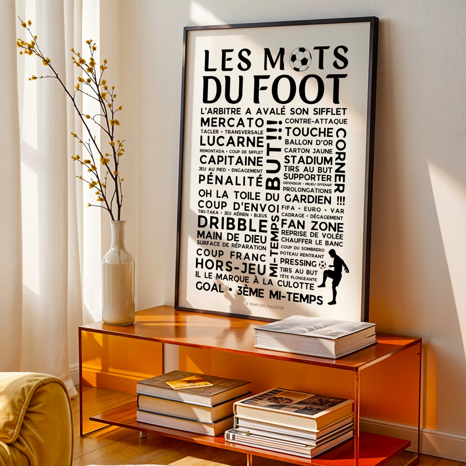Affiches les mots du foot - Poster Foot - décoration de football, décoration de chambre d'enfants, cadeau de football - Image 4