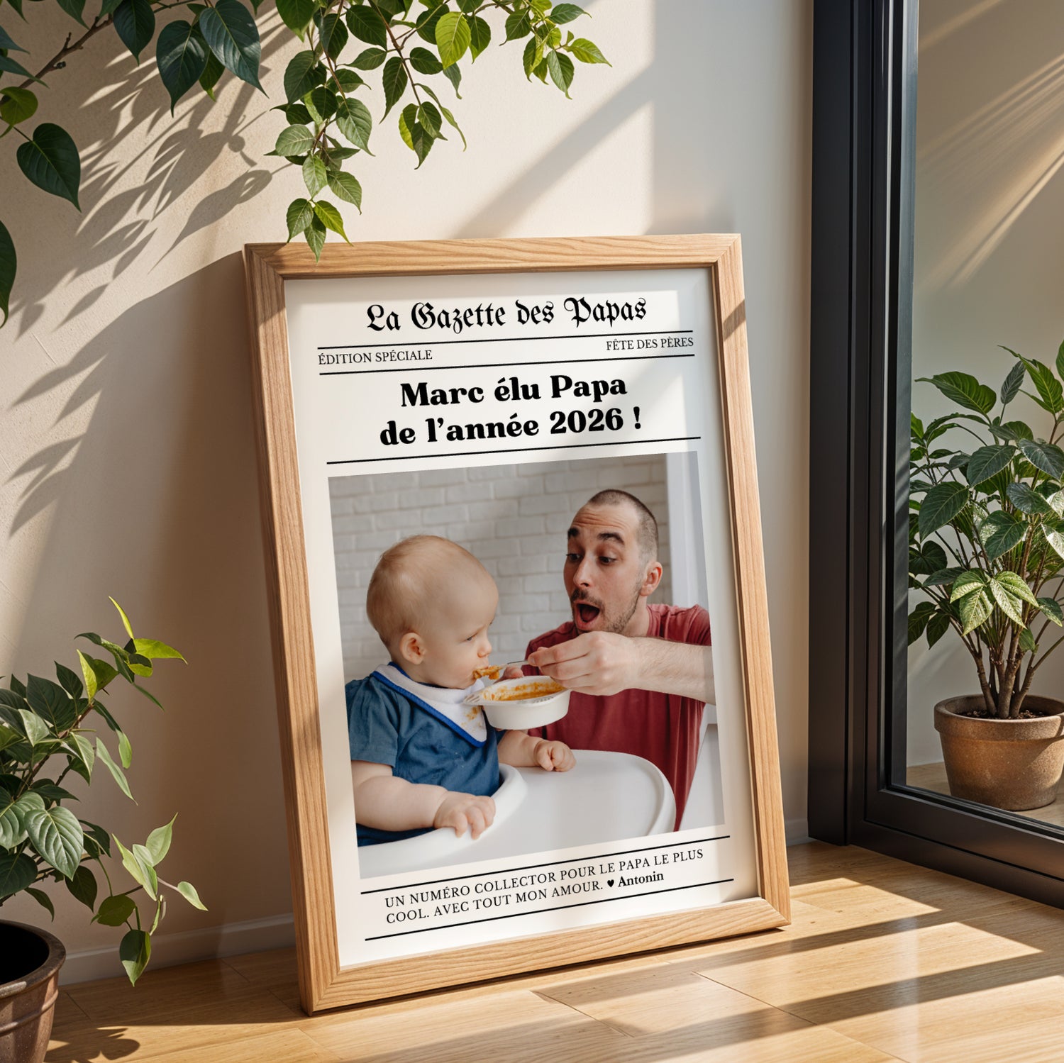 Affiche Papa Personnalisée - La Gazette des Papas – Cadeau Fête des Pères - Image 4
