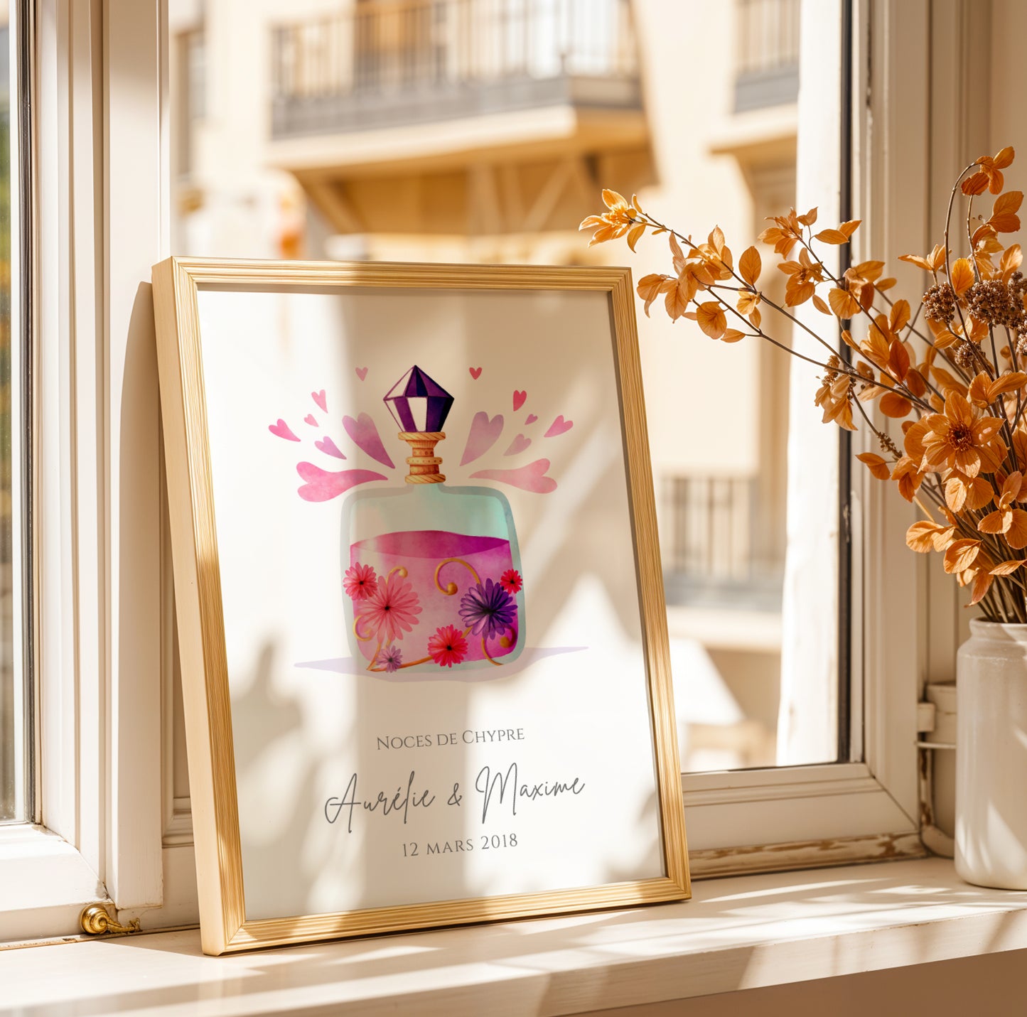 Affiche couple noces de Chypre -  6 ans de mariage - Image 1