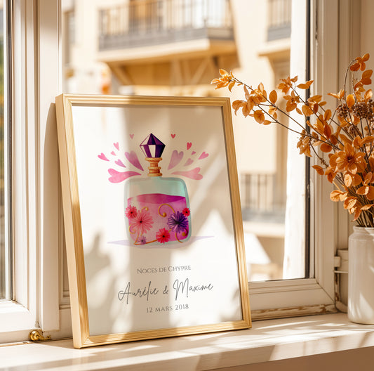 Affiche couple noces de Chypre -  6 ans de mariage