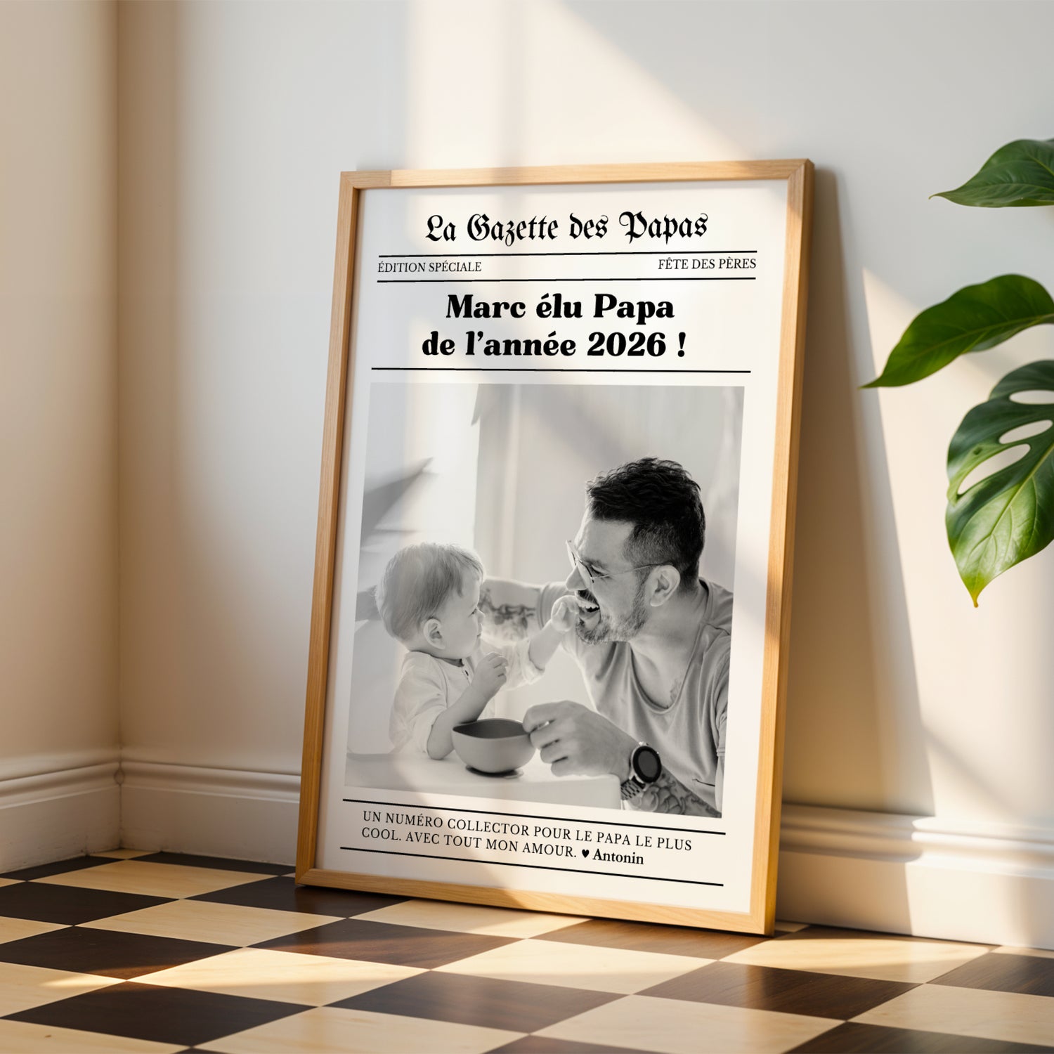 Affiche Papa Personnalisée - La Gazette des Papas – Cadeau Fête des Pères - Image 5