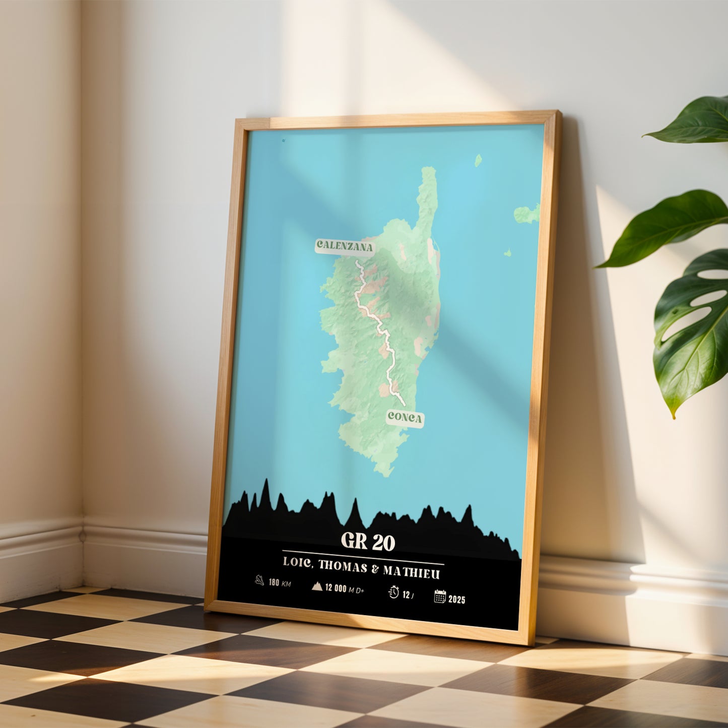 Affiche GR20 personnalisable – Souvenir de randonnée en Corse - Image 2