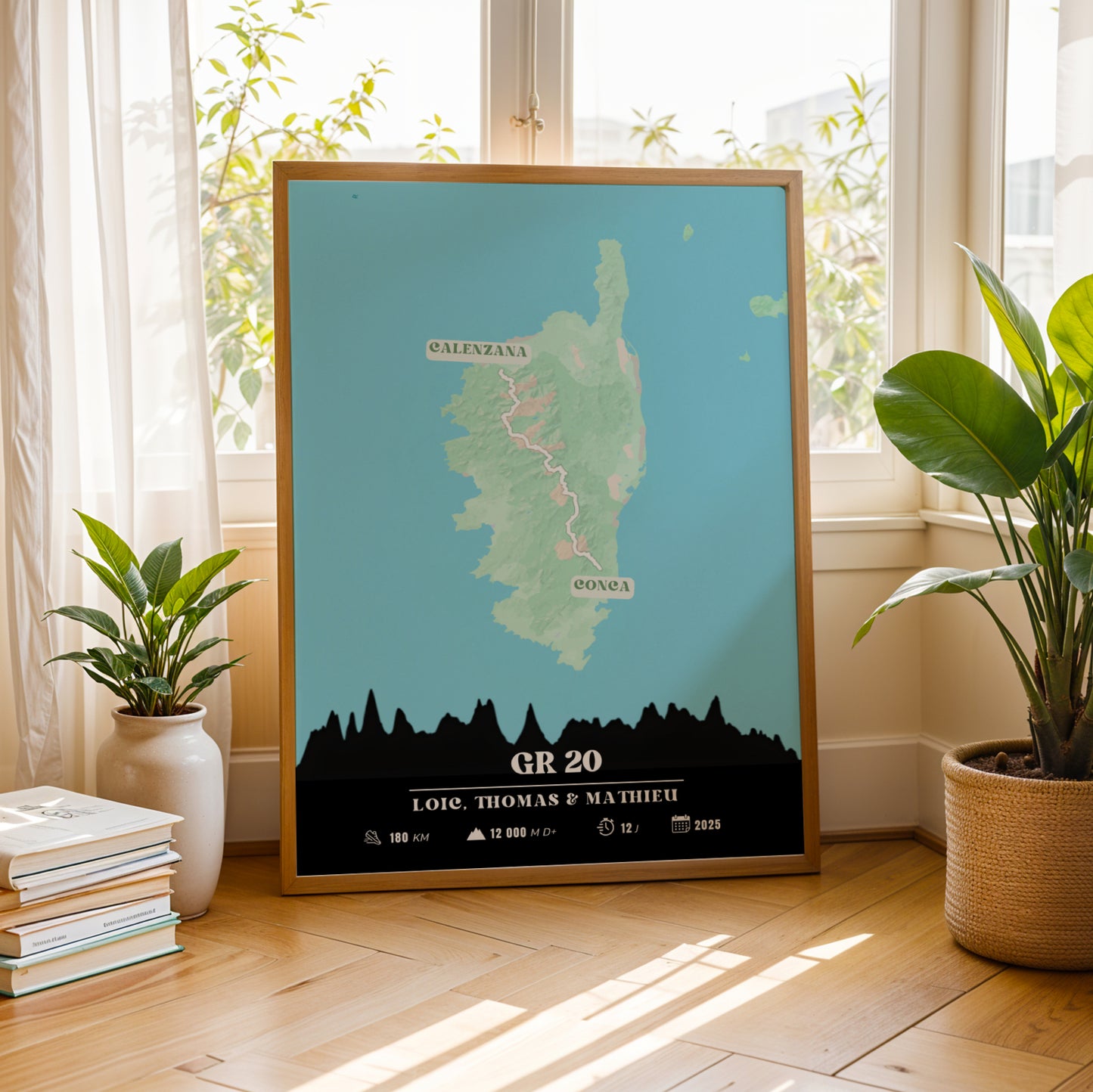 Affiche GR20 personnalisable – Souvenir de randonnée en Corse - Image 5