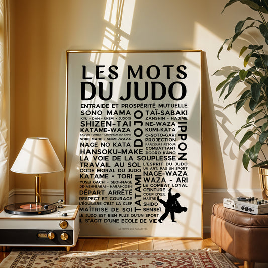 Affiche Les mots du Judo avec Mots et expressions sport