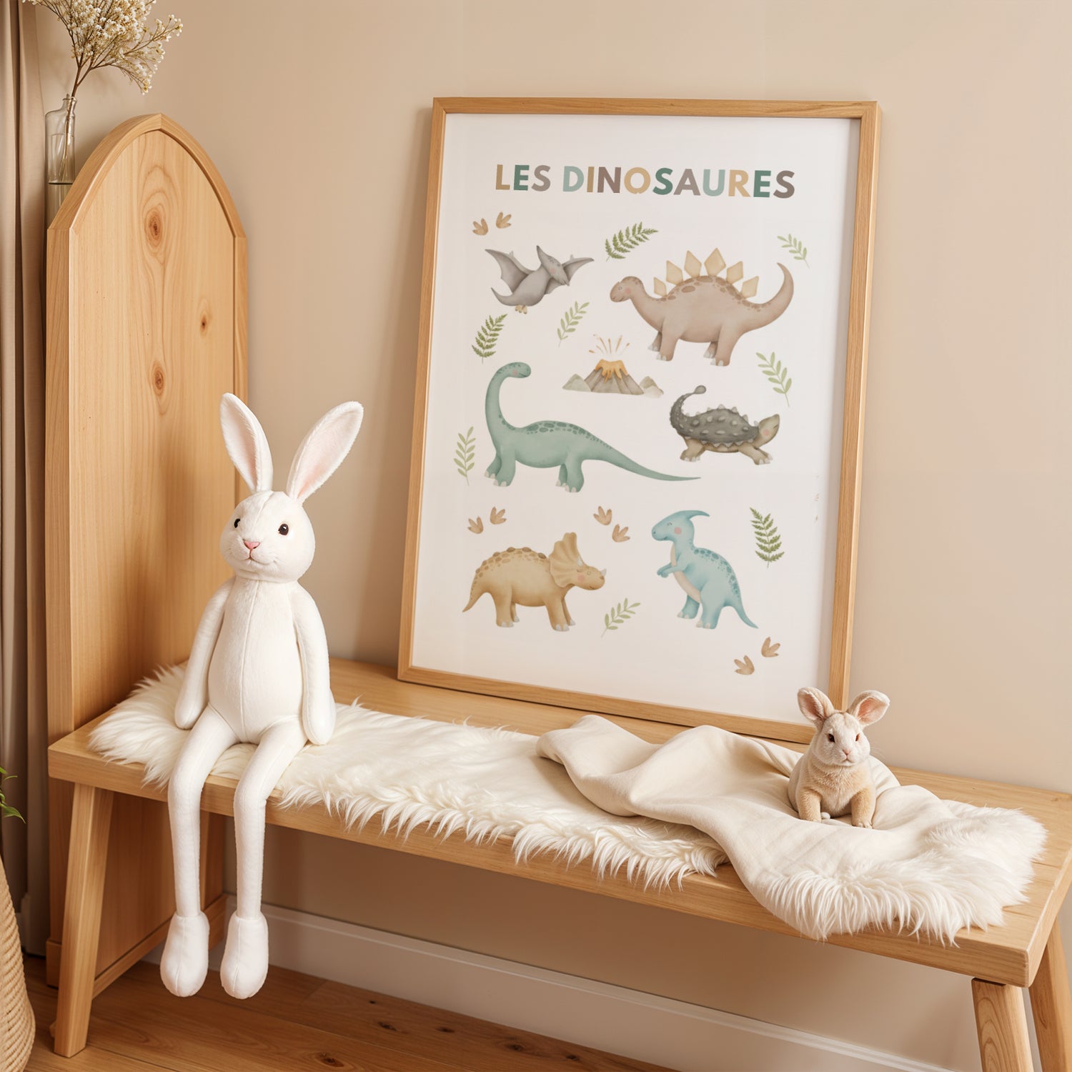 ✨ Affiche enfant – Dinosaures – Décoration chambre bébé ✨
