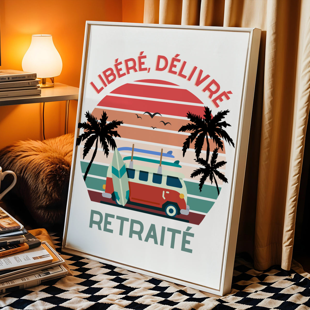 Affiche Retraite “Libéré, Délivré, Retraité” – Cadeau Original pour Collègue ou Proche - Image 5
