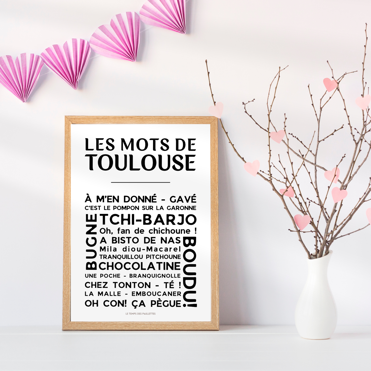 Affiche Les Mots de toulouse – Poster mots et expressions Occitanie