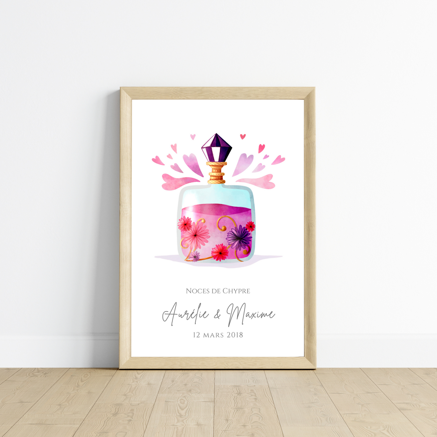 Affiche couple noces de Chypre -  6 ans de mariage