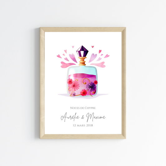 Affiche couple noces de Chypre - 6 ans de mariage