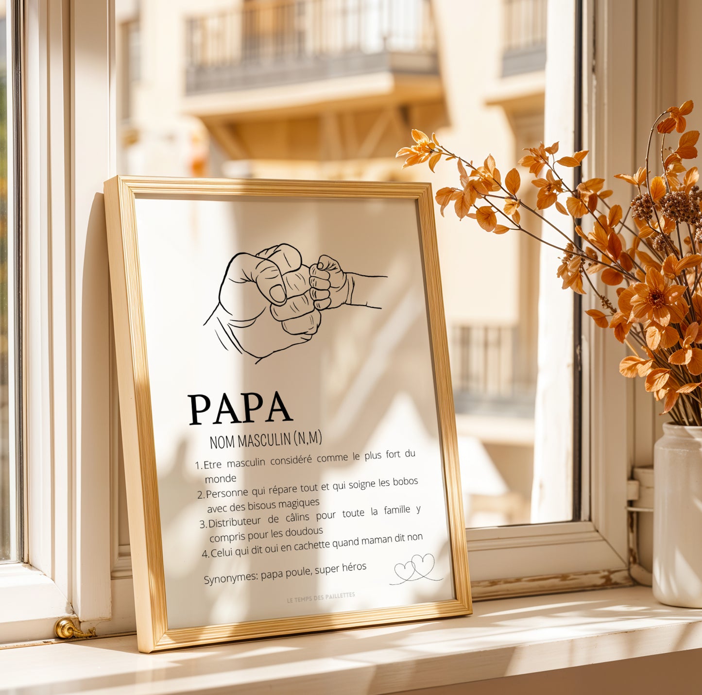 Affiche Personnalisée pour Papa – Cadeau Unique Fête des Pères 2026 - Image 5