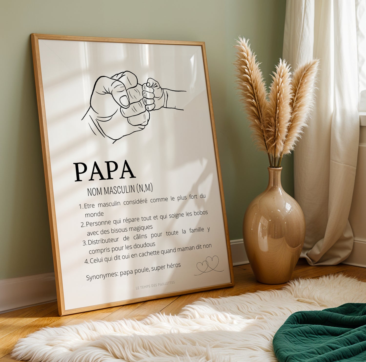 Affiche Personnalisée pour Papa – Cadeau Unique Fête des Pères 2026 - Image 3