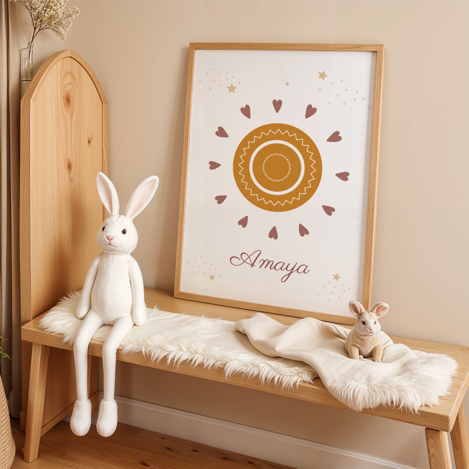 Lot 3 Affiches Chambre Bébé Terracotta Bohème Arc-en-Ciel Lune Soleil – Galerie Murale Enfant Cadeau Naissance - Image 7