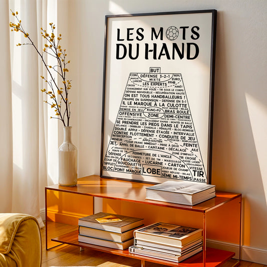 Affiche Les mots du Hand - Affiche de sport