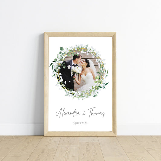 💑 Affiche Personnalisée Noce de Muguet avec Photo - 13 Ans de Mariage 🎉 | Cadeau Anniversaire de Mariage Unique - Le Temps des Paillettes - Le Temps des Paillettes
