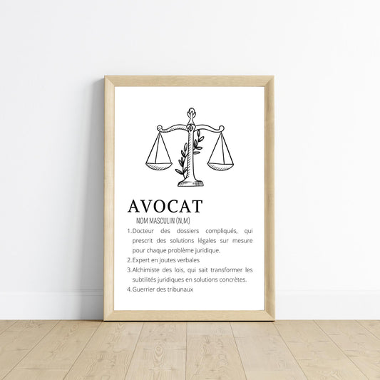 Affiche définition avocat(e)
