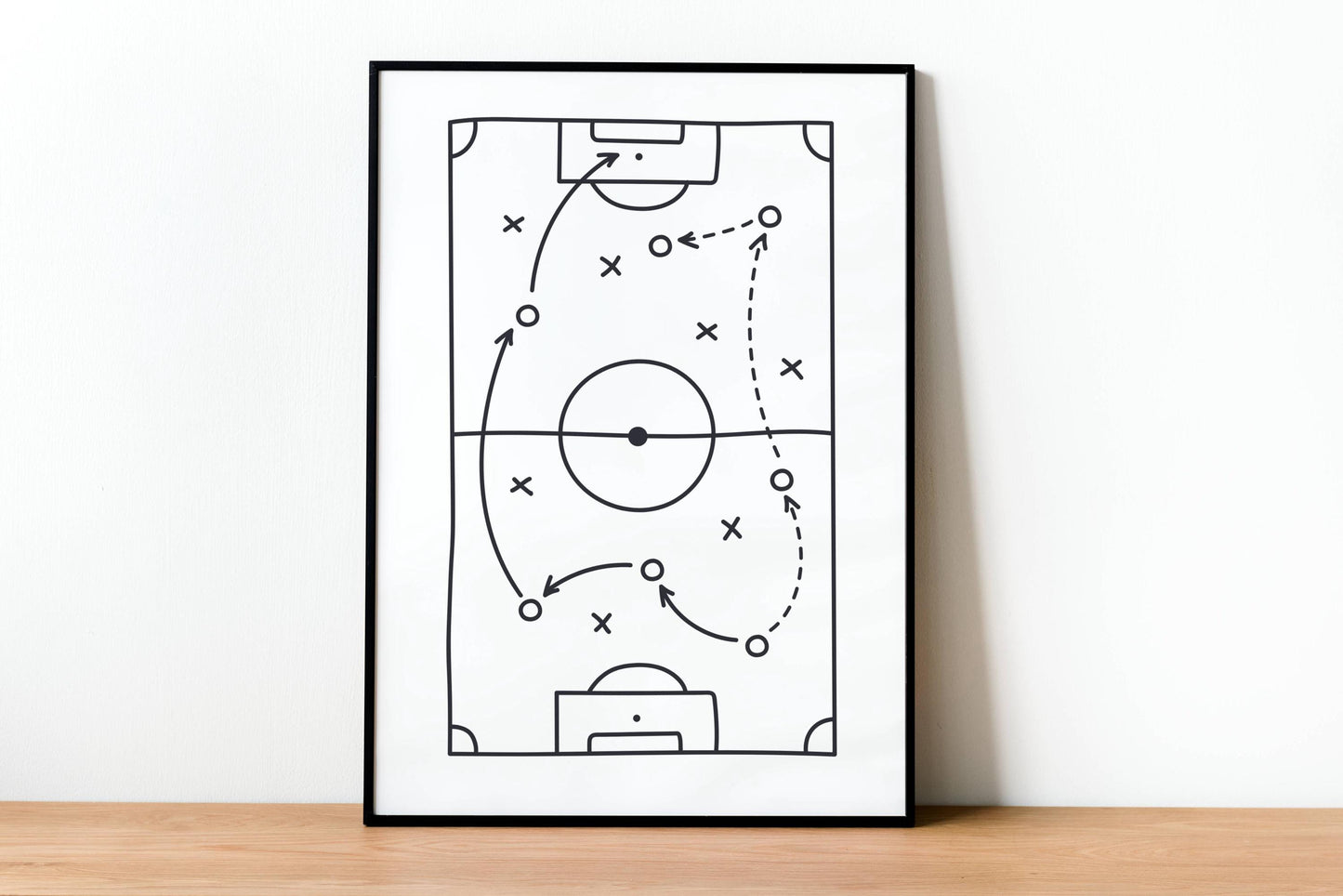 Affiches football personnalisées enfant – Lot de 3 posters (prénom, goal, maillot, tactique) – Déco chambre garçon