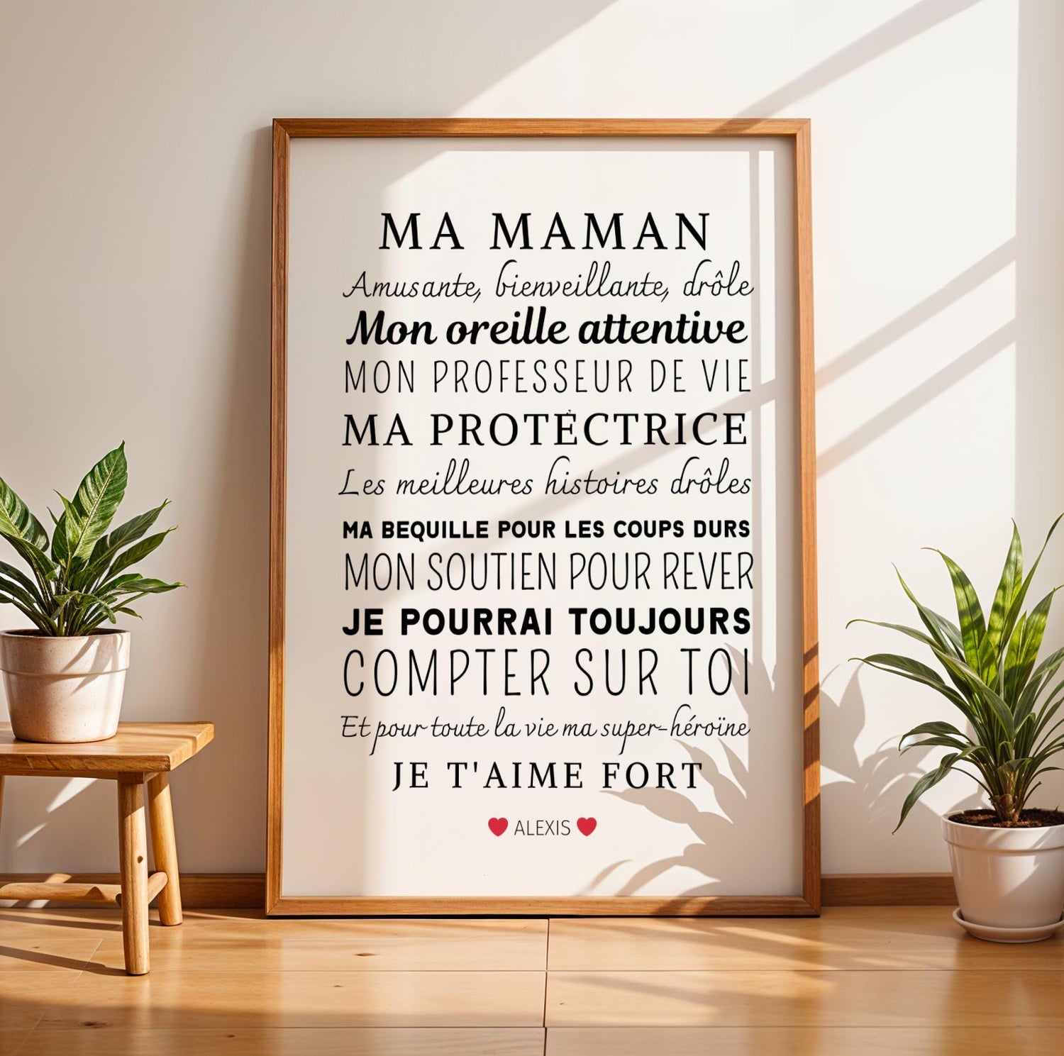 Affiche Maman Personnalisée – Cadeau Unique pour la Fête des Mères - Image 5
