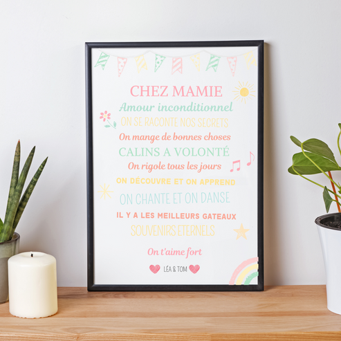 Cuillère Gravée "Je T'aime Ma Super Mamie" - Acier Inoxydable 304 - Cadeau Grand-Mère Anniversaire, Fête, Noël