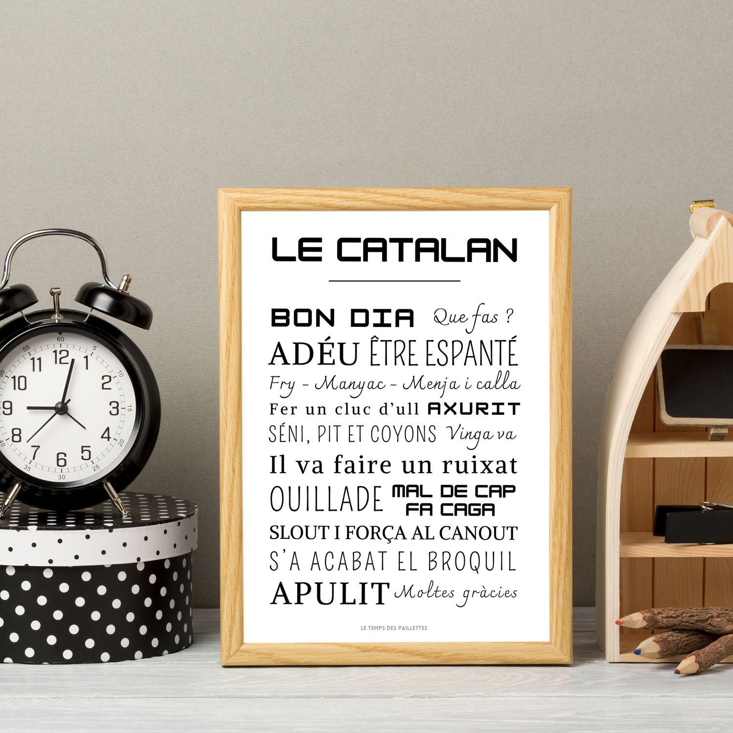Affche mots catalans