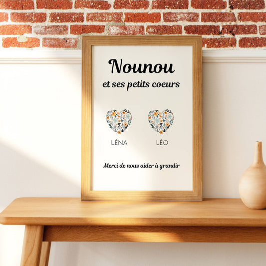 Affiche nounou personnalisée - Affiche nounou définition - affiche qualité nounou par Le Temps des Paillettes - Le Temps des Paillettes