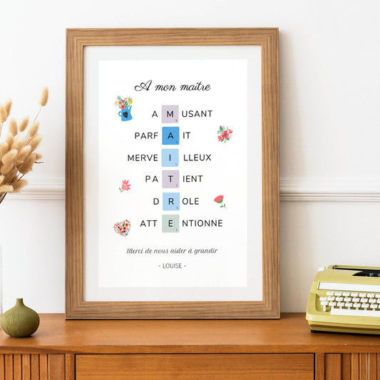 Affiche maître personnalisée - Affiche maître définition - affiche qualité maître par Le Temps des Paillettes - Le Temps des Paillettes