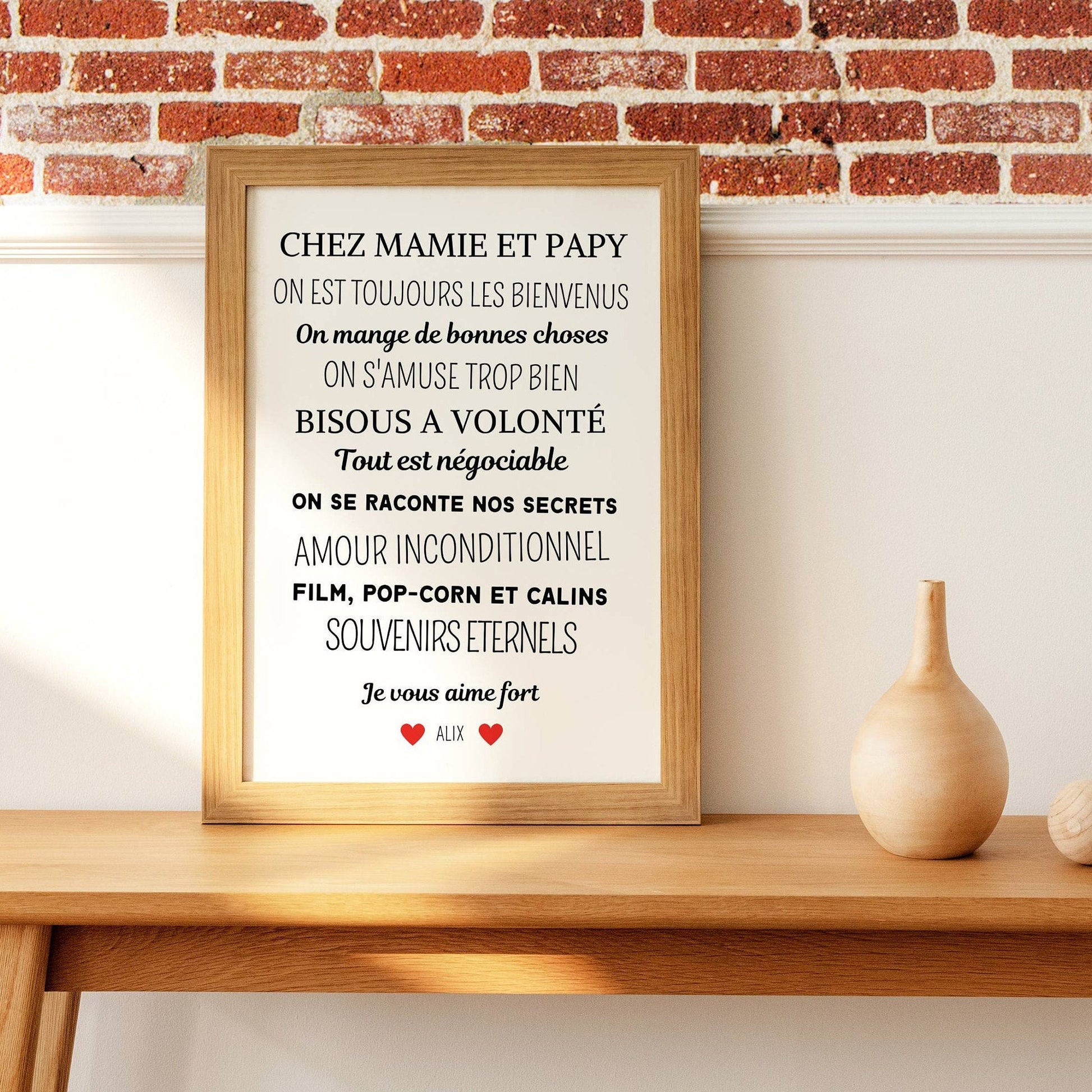 Marque page mamie/papy